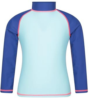 Mountain Warehouse Kids Rash Vest - UV Protection Rash Guard, Long Sleeves Childrens Rash Shirt, Flat Seams, Quick Drying, Stretch Fabric - Ideal for Swimming, Mint - Unicorn Teen Size 13 Years