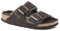 BIRKENSTOCK Unisex Erwachsene Clogs Arizona Lammfell Veloursleder normal Dunkelbraun 45