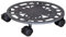 Wagner Soporte con Ruedas para Plantas TRÉBOL DE LA Suerte Ø 29 x 6,5 cm I para Uso Exterior + Interior I Hierro Fundido, Gris Pizarra con 2 Frenos I Capacidad de Carga 75 kg - 20091801