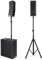 Pronomic V-Array Medium Set - Aktives PA-System mit 1680 Watt (RMS) - Geeignet bis ca. 150 Zuhörer - 1x Subwoofer mit 2X 10 Lautsprecher - 8X Topteil mit je 4 Lautsprecher + Hochtöner