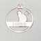 Print Maniacs First Christmas Bauble Hanging Tree Cat Decoration Mirror Personalised Memorabilia Memorial Family Mirror Name Gift (Rose Gold)