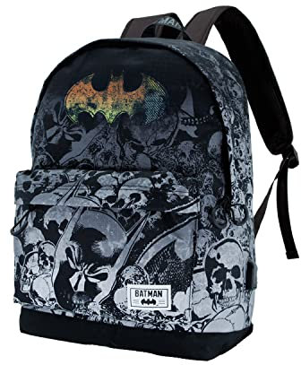 Batman Skulls-HS Rucksack 1.3, Schwarz, 30 x 45 cm, Kapazität 23,8 L