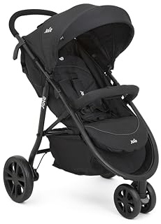 Joie litetrax™ 3 Buggy, kompakt faltbar, flache Liegeposition, Reisesystem-kompatibel, vorwärtsgerichtet, mit Regenschutz, Geburt bis 3 Jahre (0–15 kg), coal