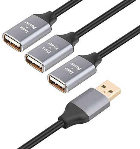 innov8 USB 2.0 A Male to 3 x USB 2.0 Female Ports Data Charge Hub Splitter Cable - (2m)