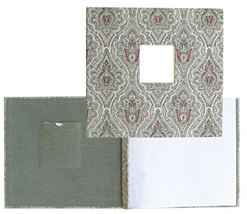Anna Griffin Handsome Scrapbook Album - Stabiles 30,5 x 30,5 cm Stoffalbum mit Postbindung, klassisches Design mit 10 Schutzseiten für die Organisation wertvoller Erinnerungen