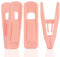 Tinfol Rosa Samt Kleiderbügel Clips 24 Stück Hosen Kleiderbügel Samt Clips Starke Finger Beflockte Clips Perfekt für die Verwendung mit Slim Line Kleiderbügel Samt