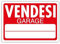 Social Crazy - Segnale Promozionale 20x31 cm - Foam - Vendesi Garage - Montaggio a Parete - Garage