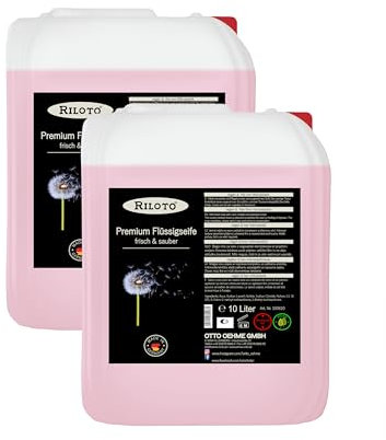 Lorito frisch & sauber Premium Flüssigseife 2 x 10L vegan - Handseife flüssig zur sanften & schonenden Handreinigung, Wohlduftende Nachfüllseife für Seifenspender