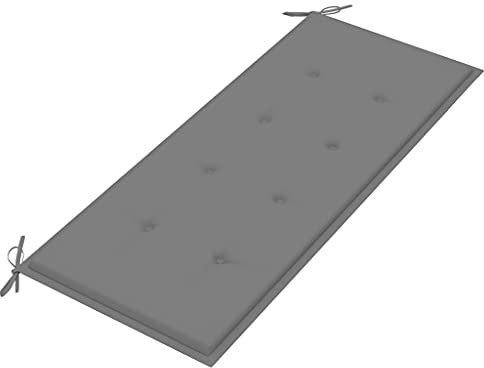 WIFESE Gartenbank-Auflage Grau 120x50x3 cm Sitzkissen Bank Bankauflage Kissen Outdoor Bierbankauflagen Sitzpolster Bank Sitzauflagen FüR BäNke Bankkissen Eckbank Auflagen