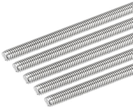 DMiotech 10 Paquet M6 x 180mm Entièrement Fileté Tige 304 Inox Acier Droite Main Filetages Tige Barre Goujons Colliers et Boulons en U