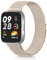 Vancle Correa para Xiaomi Redmi Watch 3 Active para Mujer Hombre, Correas de Metal, Pulseras de Repuesto Ajustable de Acero Inoxidable con Imán para Redmi Watch 3 Active, Oro Vintage
