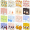 MEIYIFAN 48 Stück Mini Tagebuch Notizbuch,Kleiner Notizblock,Cartoon Mini Notizbücher,Taschennotizbuch Klein ​für Schule Büro Reise(7×10.5cm)