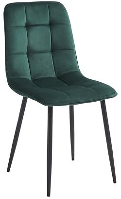Colenis - Ela Esszimmerstühle - 2er Set - Grün - Samt - Für Esszimmer, Küche & Wohnzimmer - Modernes Design