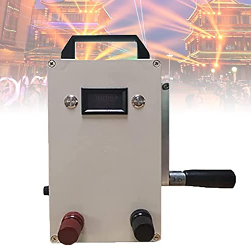 FENGSSLL Generador de manivela portátil de 150 W, Fuente de alimentación portátil, generador de Respaldo Manual, batería de Litio de Gran Capacidad incorporada de 5000 mAh,220V