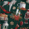 Textrend Baumwollstoff Weihnachten - Stoff zum Nähen - 100% Baumwolle - Weihnachtsstoffe - Textilien 1x1.6m - Stoffe Meterware (Nussknacker - grün)