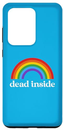 Hülle für Galaxy S20 Ultra Funny Dark Humour Vintage Rainbow Dead Inside