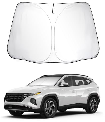 SKTU Parasol para Coche Compatible con Hyundαi Tucson NX4 TL/Kiα Sportage NQ5 QL Parasoles Coche Delantero Plegable con Protección UV