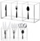 ASSRECT Acryl Besteckaufbewahrung Organizer Bin klar Silberwaren Caddy Arbeitsplatte Küche 3 Abschnitt Geschirr Storage Box für Indoor Outdoor Home Besteck Esszimmer