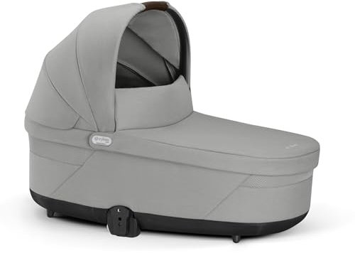 CYBEX Gold COT S LUX Kinderwagenaufsatz, Ab Geburt bis ca. 6 Monate (max. 9 kg), Für CYBEX Balios S Lux und Talos S Lux, Stone Grey