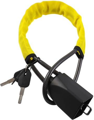BOROCO Candado universal para volante de coche, antirrobo, dispositivo con 3 llaves para la mayoría de los vehículos
