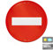 Panneau Signalisation Routier Métallique Laqué R-101 Entrée Interdite 50 cm