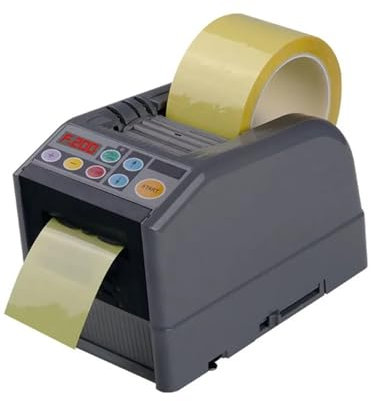 Electric Ribbon Cutting Machine Automatic Tape Dispensers Non Adhesive Tape Cutter Packing Machine Masking Paper Dispenser Multipurpose Tape Cutter for Wrapping Packaging Home