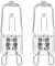 Blakapoo G9 Halogen Oven Bulbs 25W 230V, Warm White 2700K, Cooker Oven Light Bulb for Oven and Microwave, Pack of 2