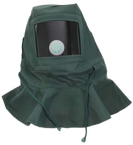 STOBOK Sandblasting Helmet Protective Dust Hood for Sandblasting Wind and Dust Resistant Full Face Mask Ideal for Paint and Abrasive Work Safety Gear for Professionals