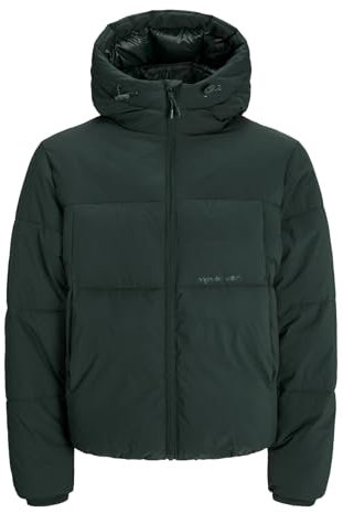 JACK & JONES Herren Jacke warm isoliert Steppjacke Jorvesterbro Puffer Jacket, Farbe:Grün, Artikel:-Forest River, Größe:S