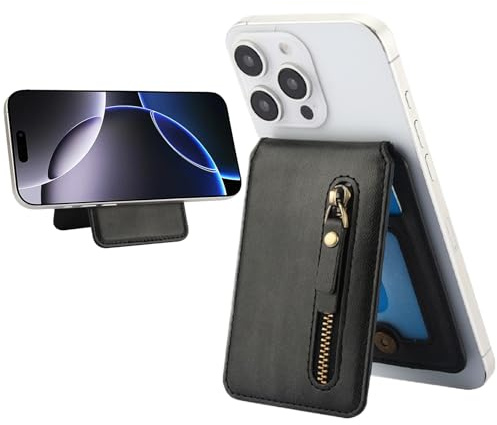 Fofvccv Magnetischer Kartenhalter Kompatibel mit MagSafe Wallet - ZY Schwarz