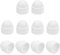 QUARKZMAN Capuchon de Protection pour Écrou, 10 Pièces M10x17x20mm - Capuchon de Protection en Plastique, Couvercles de Boulons à Tête Hexagonale en Forme de Dôme (Blanc)