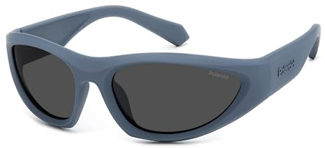 POLAROID Brille PLD 2165/S Größe 59-18 mm Matte Blau/Eye size: 59 - Bridge size: 18