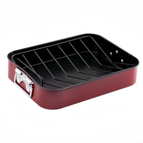 Arrostire facilmente le carni in questo spazioso forno turco antiaderente in acciaio inox con rack affidabile