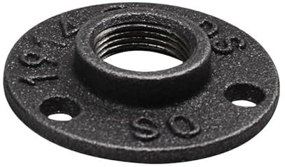 SQIANKUN Flansch 6 stücke Gusseisen 3/4 Schwarz Boden Flansch Rohr Armaturen for Home Möbel Rohr Flansch