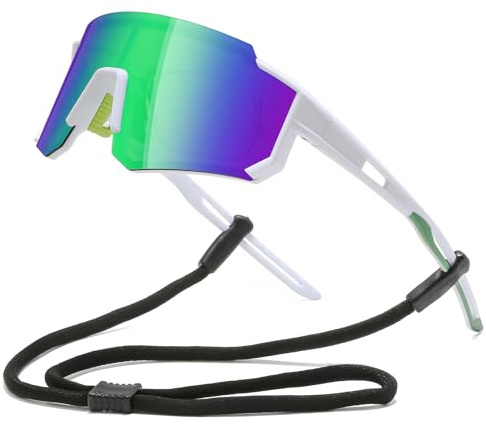 Suertree Fahrradbrille Sportbrille Damen Herren, Schnelle Brille, Leichte Kurzsichtige Polarisiert Sport Sonnenbrille mit UV400 für Sonnenschutz, Angeln, Reisen, Outdoor-Aktivitäten