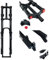 Fahrradgabel 26 27.5 29 Zoll mtb FedergabelKeine Dämpfung 1-1/8 Gerade Doppelschulter Downhill Gabel Federweg 180mm 9 * 100mm QR Manuelle Scheibenbremse Vorderradgabel Schnellverschluss-Version(Schwa