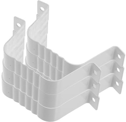 HOMSFOU 1Ensemble Adaptateur Descente de Gouttière Fixation pour Tuyaux Rectangulaires de Inoxydable Outils de Gouttière Esthétiques