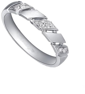 Epinki Echtschmuck Pärchen Ringe Platinum PT950, Klassiker Trauringe mit Labor Erstellt Diamant Rundschliff, Ring Platin, Gr.62 (19.7)