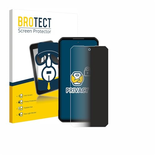 BROTECT Blickschutzfolie für Oukitel WP60 | Anti-Spy Displayschutz Made in Germany Outdoor-Handys Privacy Screen Protector Sichtschutz Blaulichtfilter Klare Folie