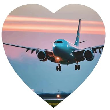 Kühlschrankmagnete mit Flugzeug in der Abendbeleuchtung, für Zuhause, Küche, Büro, Urlaub, Einweihungsdekoration, Kühlschrankgeschenk