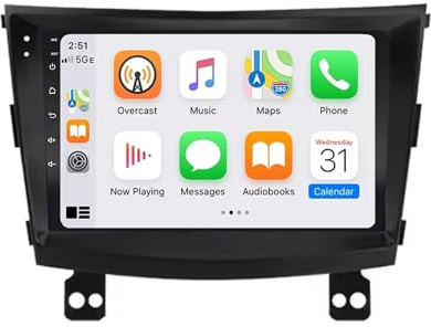 Car Multimedia Radio per Ssang Yong Tivoli 2015-2022 Car Radio con Bluetooth Vivavoce, con Hd Touch Screen Supporta Navigazione, Bluetooth, 8 Nucleo 4G+64G