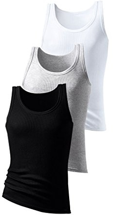 H.I.S Herren Tanktop | Feinripp Tanktops im 3er Pack –