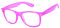 Boolavard Rétro Vintage couleur unisexe Punk Geek Classic style Nombre Zéro Effacer Objectif Lunettes de soleil (Clair Rose)