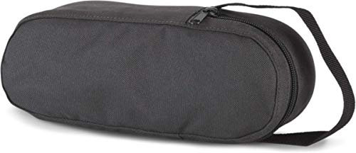 Kimood Charcoal Petanque Bag for 3 Bowls with Zip Closure