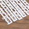 6pcs Alphabet Letters Numbers Stencil Cutters Set, White Food-grade Plastic Frill Edge Fondant Gum Paste Cutters Cake Cookie Mold Accessories Baking Tools for DIY Homemade Cake Bakery