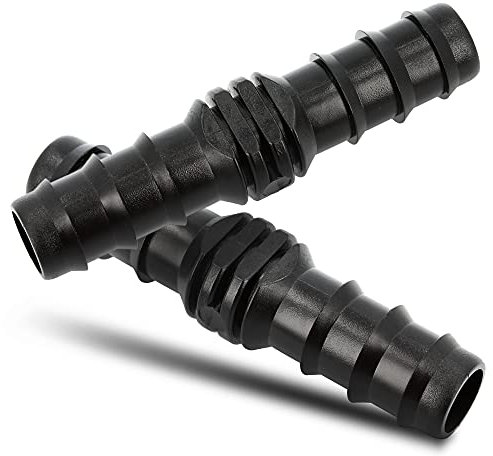 BRADAS® Schlauchverbinder Gerade Verbinder 16 x 16 mm 10 Stück Set Steckverbinder | Schlauchverlängerung Schlauch Fitting Für Tropfschlauch Perlschlauch Zubehör | Schlauchanschluss Bewässerung System