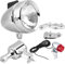 EBTOOLS Faro della Bicicletta e Fanale Posteriore Set 12V 6W Generatore di Attrito Dinamo Kit Fanale Posteriore per Bicicletta Motorizzata Bici Elettrica