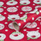 Natürlich verpacken Geschenkpapier Schneemann und Eisbär, Rot, Weihnachtspapier, 0,70 x 10 m