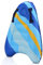 Joparri Bodyboard Aufblasbar Aufblasbares Bodyboard mit Griffen, Tragbares Schwimmbrett, weiche Bodyboards zum Schwimmen, Surfbrett für Erwachsene zum Strandsurfen Pool Wassersport, Streifen