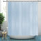 YISURE Tenda da doccia, in tessuto di poliestere, resistente alla muffa, lavabile in lavatrice, con 12 occhielli in metallo, 180 x 200 cm (l x H), blu chiaro
